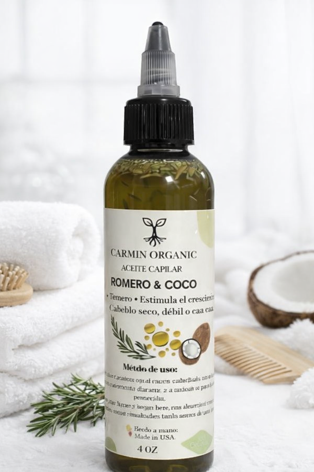 Aceite de Coco y Romero